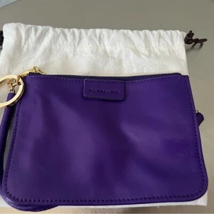 Rabeanco Genuine Leather Purple Wristlet NWOT - Picture 1 of 3