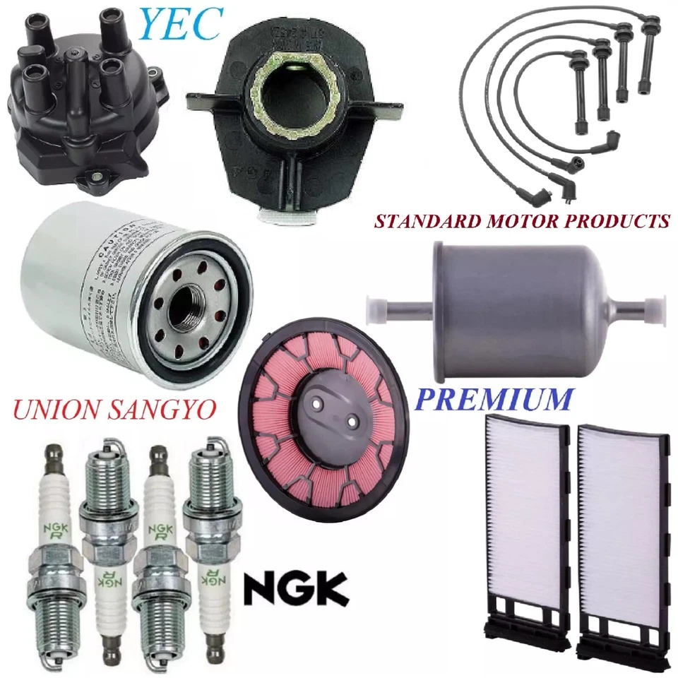 Tune Up Kit Filters Cap Wire Spark Plugs For NISSAN XTERRA L4 2.4L; Mexico 02-04 - Image 1 of 1