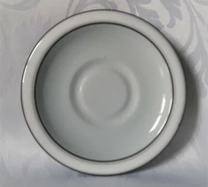 HORNSEA HARMONY COFFEE SAUCER EARTHENWARE SAUCER IN GREY BROWN BLUE AND BLACK - Picture 1 of 8