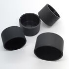 Rubber End Blanking Pipe Cap Black Silicone Covers ID 32.5-78.5mm Chair Foot Pad