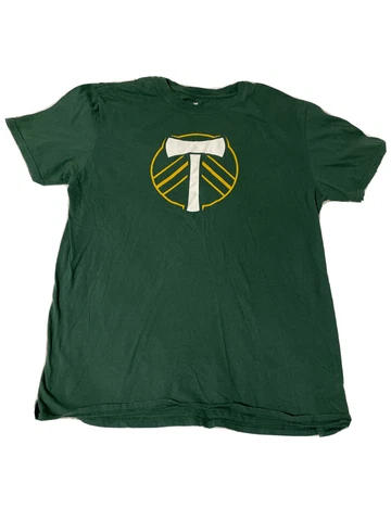 MLS Portland Timbers Men's t-shirt Size Large Green Short Sleeved Fanatics Cover