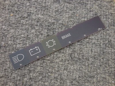 NOS OEM Genuine Factory Mercedes Benz Warning Light Ledge Insert Cluster #1 - Image 1 of 2
