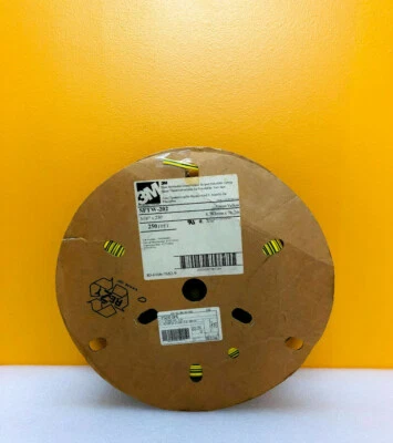 Tubo termorretráctil 3M SFTW-202 3/16" verde/amarillo, 100' Plus. Foto 1 de 4