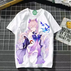 Genshin Impact Cosplay Game Manga T-Shirt shirt Unterhemd Undershirt Polyester  - Picture 1 of 2