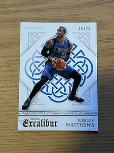 Wesley Matthews 2015-16 Panini Excalibur /25 - GOLD Prizm #131 - Mavericks - Picture 1 of 2