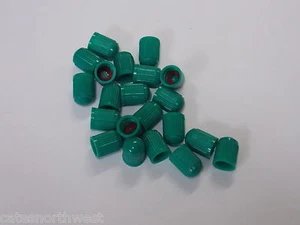 24 Pcs. Green Plastic TPMS Tire Valve Stem Caps for Nitrogen inflation - Picture 1 of 2