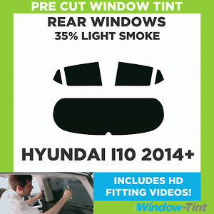 Pre Cut Window Tint - For Hyundai i10 2014+ - 35% Light Rear