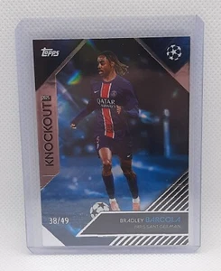 Topps UCC Knockout 2024/25 Bradley Barcola Paris Saint-Germain Parallel Base /49 - Picture 1 of 1