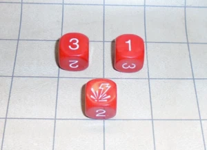 Warhammer 40k 2nd Ed. Sustained Fire Dice (x3) OOP - Necromunda 1st Ed. - Bild 1 von 2