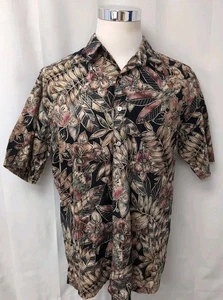Tori Richard Men's Floral Hawaiian Camp Shirt Size Large - Picture 1 of 5