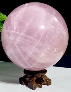 Extra Large 1.54LB | 80mm Stunning High Quality Rose Quartz Sphere Crystal Ball - Picture 1 of 6