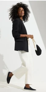 ROTHY'S THE ORIGINAL SLIP ON SNEAKER, WOMENS 7 in ACE (BLACK) w ROYAL TRIM, NWOT - Picture 1 of 8