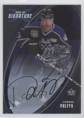 2002-03 ITG Be A Player Signature Series /5 Ziggy Palffy #128 Auto - Image 1 of 2