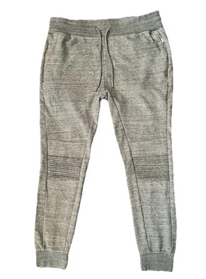Zara Women Casual Skinny Moto Jogger Sweat Pants Size Large Heather Gray 33x27 - Image 1 of 4