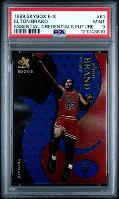 Skybox E-X 1999-00 marca Elton credenciales esenciales futuro PSA 9 #61 RC novato Foto 1 de 4