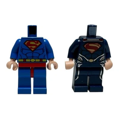 Lego DC Justice League Superman Clark Kent Minifigure Lot Of 2 Body - Image 1 of 4