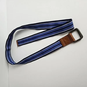 Vintage US Polo Assn Herren Größe 32 blau gestreift Colorblock quadratische Schnalle - Bild 1 von 10
