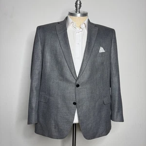 Lauren Ralph Lauren Gray Blazer Jacket Mens 52R Two Button Sport Coat - Picture 1 of 11