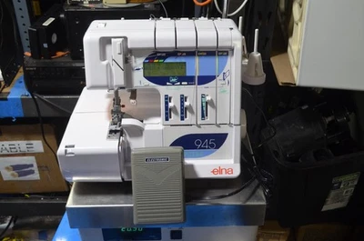 RARE Elna 945 Computer Serger 5 Thread TESTED WORKS READ description - Image 1 of 4