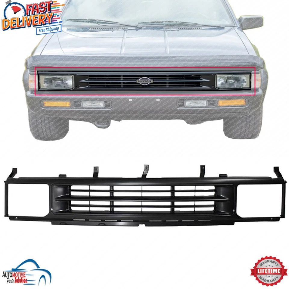 NEW FRONT GRILLE GRILL BLACK PLASTIC FOR 1990-1995 NISSAN PATHFINDER NI1200123 Foto 1 de 4