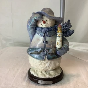 Thomas Kinkade Weihnachten Schneemann Sammlung Leuchtturm Leuchtfeuer der Hoffnung Rentner  - Bild 1 von 8