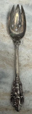Baroque By Godinger Pierced Tablespoon Serving Spoon Silverplate 8 3/4" - Image 1 of 4
