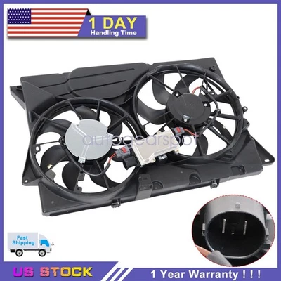 FITS FOR FORD TAURUS LINCOLN MKS Sedan 3.5L COOLING FAN ASSEMBLY 2010 2011 2012 - Imagem 1 de 4