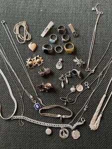 Lot Of Assorted Sterling And Similar Jewelry - Over 5.5 ozt - Picture 1 of 18