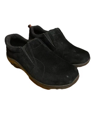 Sapato Slip-on Merrell Youth Preto Camurça Selva Moc Tamanho 4.5 Crianças Meninos Meninas - Imagem 1 de 4