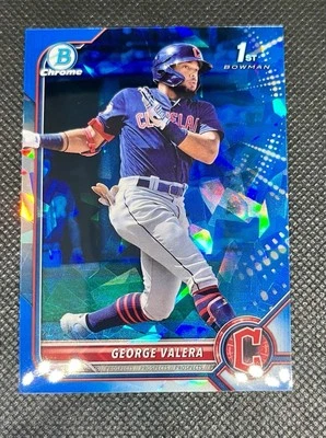 2022 Bowman Sapphire Edition - Chrome Prospects George Valera #BCP-22 (RC) - Image 1 of 2
