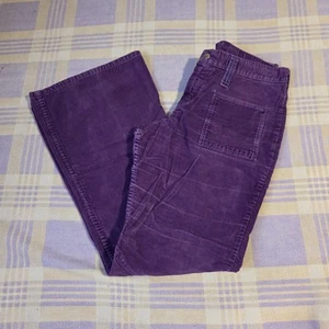Vtg Wrangler Juniors Sz 11 Sportswear Purple Corduroy Flared Pants Rare USA Jean - Picture 1 of 14