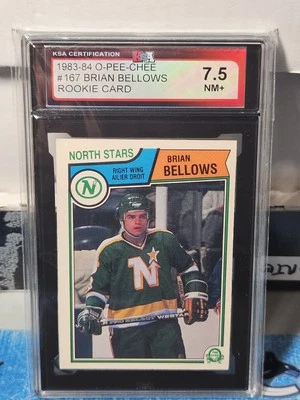 83-84 O-Pee-Chee Brian Bellows Rookie KSA 7.5 🚨🚨🚨 Minnesota North Stars  - Image 1 of 2