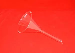 100 mm 100 mm embudo de vástago corto 60° vidrio de borosilicato filtro laboratorio - Imagen 1 de 2