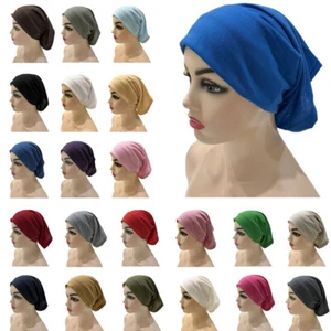 Gorras interiores con bufanda para mujer Musulmana Tubo Sombreros Gorro Pérdida de cabello Gorro islámico - Imagen 1 de 47