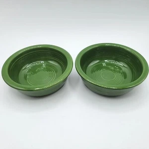 Fiestaware Grün Creme Obst Dessert Schüsseln 2er Set Fiesta Geschirr 5" Vintage - Bild 1 von 10