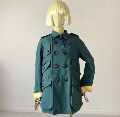 Dsquared2 Cappotto Pea Doppio Petto Verde Taglia 4