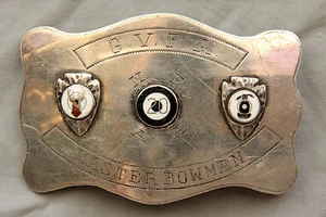 Vintage Sterling Silver Master Bowman Trophy Belt Buckle Arrow Sports - Picture 1 of 4