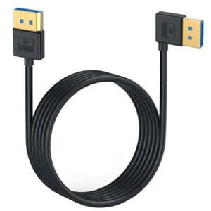 DisplayPort 1.4 8K60hz Ultra-HD Video Cable | Male to Male | Right Angle - Picture 1 of 10