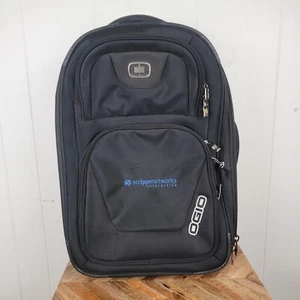 OGIO Rolling Pull Handled Travel Luggage Bag Black Wheels Suitcase - Picture 1 of 9