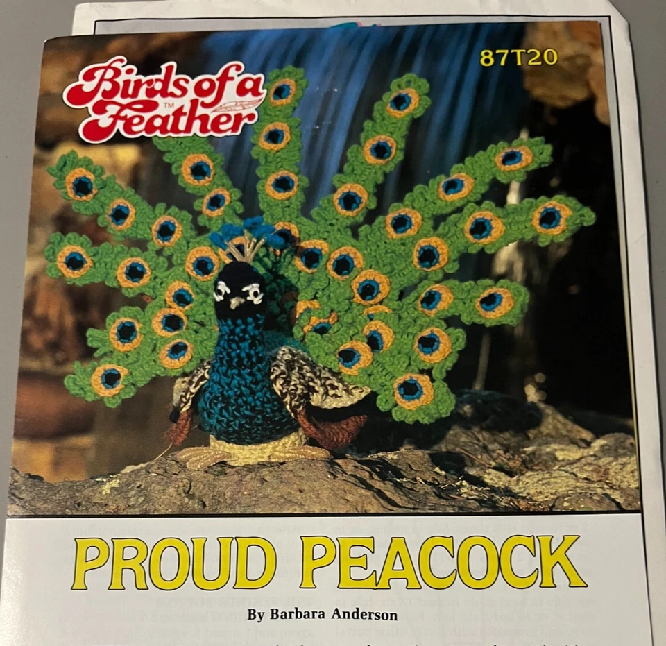 Annie's pattern club crochet pattern leaflet -PROUD PEACOCK-#87T20 - Image 1 of 1
