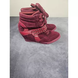 BUCCO CAPENSIS Damen-Schnür-High-Top-Keilabsatz 7,5 burgunderrot - Bild 1 von 7
