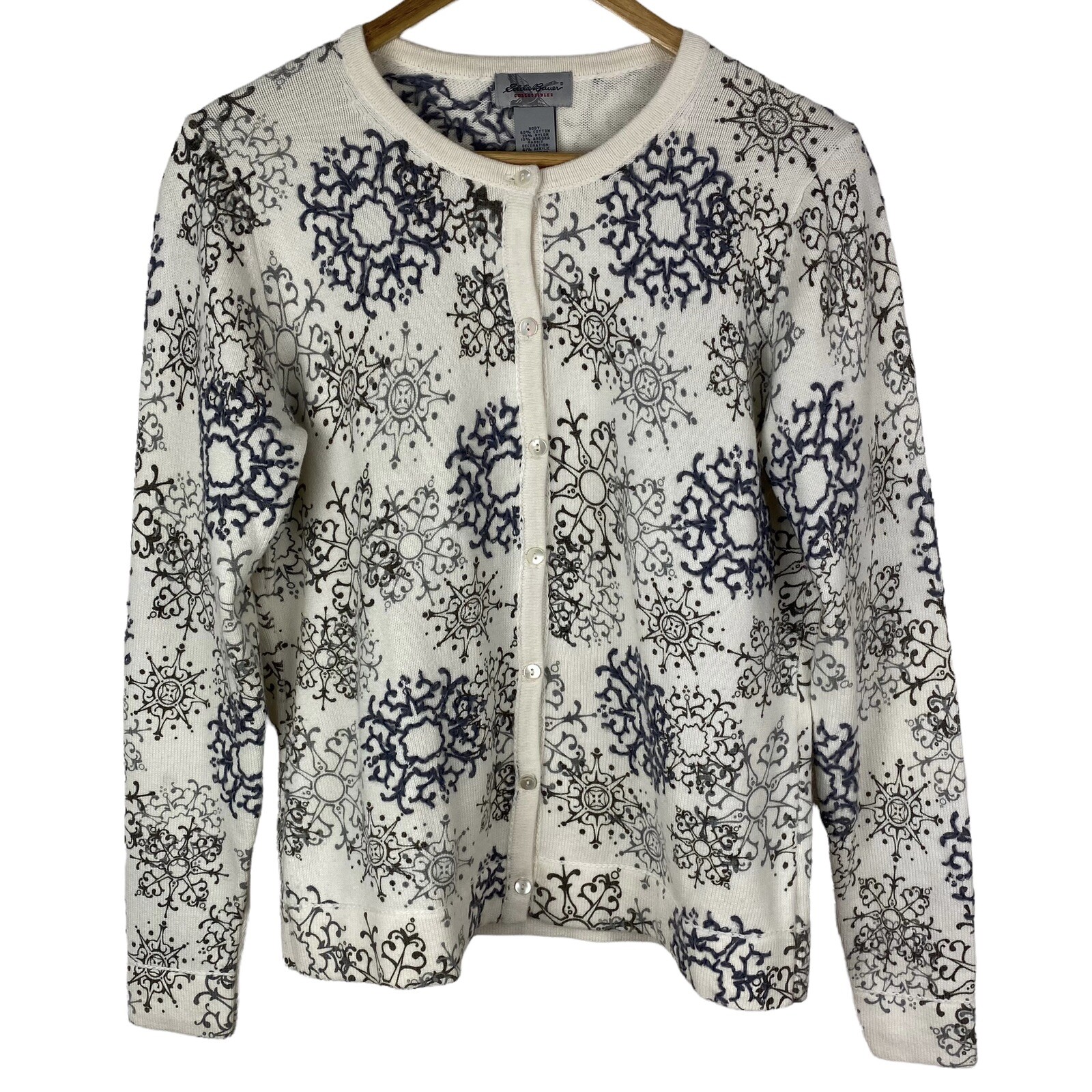 Eddie Bauer Angora Cardigan Button Knit 
