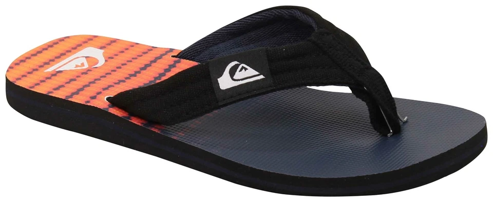 Sandalia Quiksilver Molokai Layback para niño - negra/roja/negra - nueva Foto 1 de 1