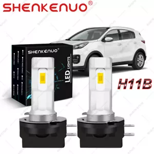 H11b LED Headlight Bulbs Conversion Kit High and Low Beam White Super Bright - Picture 1 of 11