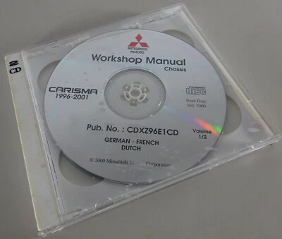 Manual de Taller De CD Mitsubishi Carisma Año Modelo 1996-2001 Stand 07/2000 - Imagen 1 de 2