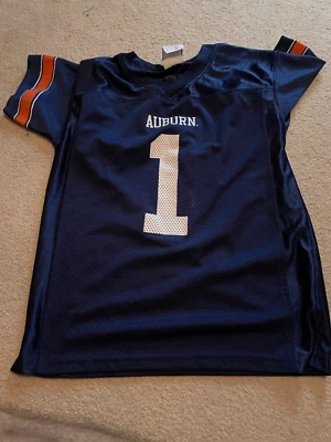Camiseta de fútbol Auburn Tigers Pro Edge # 1 talla 12/14 azul NCAA Foto 1 de 3