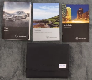 GENUINE MERCEDES C-CLASS SALOON W205 2014-2018 OWNERS MANUAL HANDBOOK PACK D-550 - Picture 1 of 6