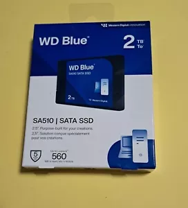 NEW - Western Digital Blue 2TB SA510 SATA SSD Internal Solid State Drive WD - Photo 1/1