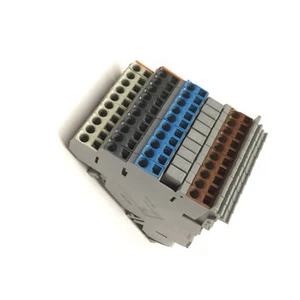 Lot of 10 Wago 280-580 Sensor Terminal Block 4-Conductor, Clamp Cage, 400V 20A - Picture 1 of 4