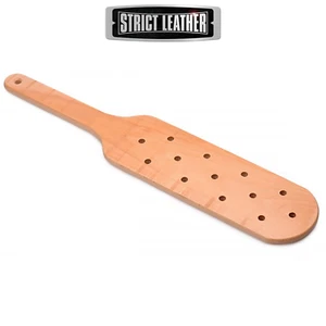 Leichtes gelochtes Massivholz Spanking Strict Leather Wooden Paddle BDSM - Bild 1 von 4